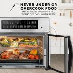 Kalorik Air Fryer Oven MAXX Advance Series 26-Quart with Digital Controls Easy-View Door and 21 Smart Cooking Presets, Includes Cooking Accessories with XXL Air Fry Basket, 1700-Watts, Stainless Steel