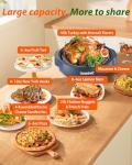 Nuwave Oven Pro Plus Air Fryer, Infra-Red Countertop, 2025 Advanced Convection, No Defrosting or Preheating, Cook Fresh or Frozen, Durable Power Dome, 100 Presets & 50 Memory, PFAS Free, Dark Blue
