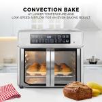 Kalorik Air Fryer Oven MAXX Advance Series 26-Quart with Digital Controls Easy-View Door and 21 Smart Cooking Presets, Includes Cooking Accessories with XXL Air Fry Basket, 1700-Watts, Stainless Steel