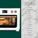 Café Couture Oven with 14 essential cooking modes, including Air Fry, CrispFinish, Bake, Broil, Roast, Toast, Pizza, WiFi & Smart Connected, Voice Control, Countertop Small Appliances, Matte White