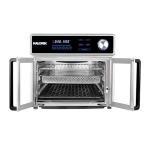Kalorik Air Fryer Oven Grill MAXX Series 26-Quart with Smokeless Sear Technology Digital Controls Easy-View Door and 22 Smart Cooking Presets, Includes Cooking Accessories, 1700-Watts, Stainless Steel
