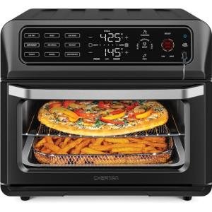 Chefman Dual Function Digital Air Fryer Oven with Temperature Probe, Black