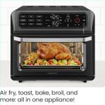 Chefman Dual Function Digital Air Fryer Oven with Temperature Probe, Black