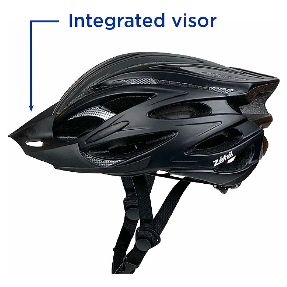 Pro24 Zefal Black Adult Bike Helmet with Airflow