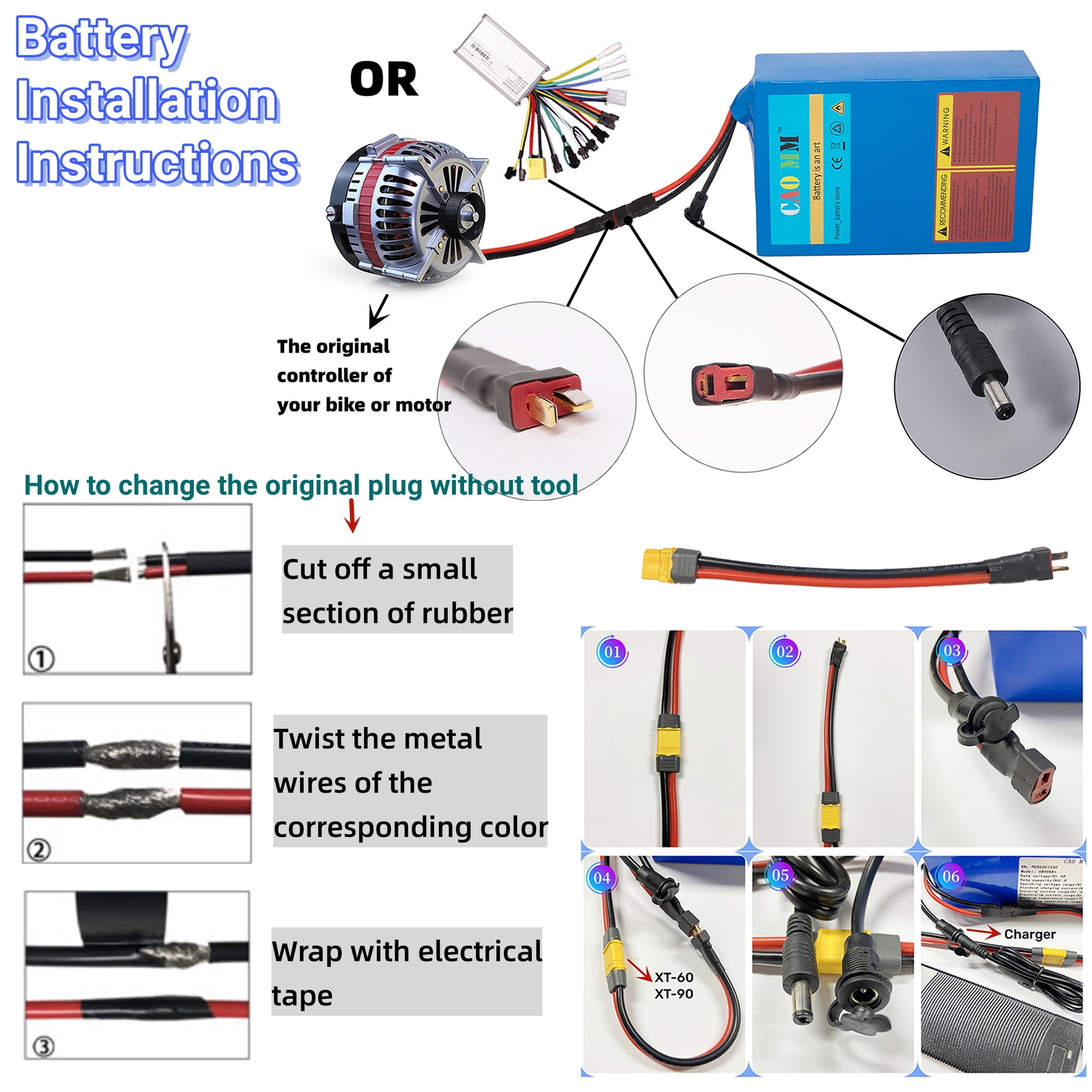 48V 14Ah Lithium Battery for 750W eBike Motor