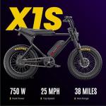 MACFOX 750W Electric Bike with 20" Fat Tires