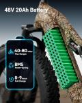 PUCKIPUPPY 1350W Full Suspension Electric Mountain Bike