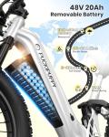 PUCKIPUPPY 960W Full Suspension Electric Bike