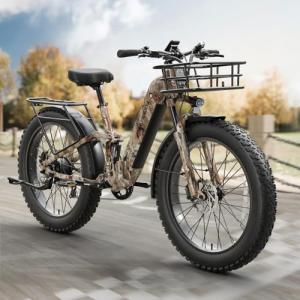 PUCKIPUPPY 960W Electric Fat Tire Bike 28MPH