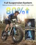 PUCKIPUPPY 960W Electric Fat Tire Bike 28MPH