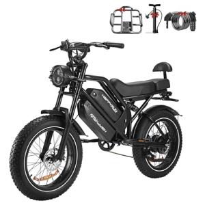 HAPPYRUN 2000W Electric Bike with Dual Battery