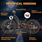 FREESKY Dual 1000W Electric Bike, 38+ MPH