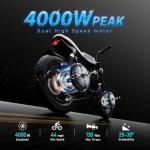 eAhora 4000W Dual Motor Fat Tire Electric Bike