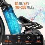 eAhora Romeo Pro 1600W Electric Bike with Rack