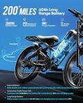 eAhora Romeo Pro Electric Bike - Fast 200-Mile Range