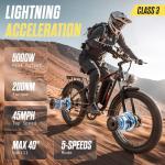 PUJH 5000W Electric Fat Tire Bike for Adults