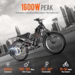 eAhora Romeo Pro 1600W Electric Bike with Rack
