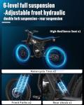 Riding'times GT73 Electric Bike - 2400W, 37 MPH