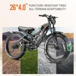 eAhora Romeo Pro 1600W Electric Bike with Rack