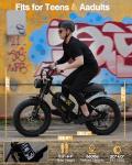 Qlife 1500W Electric Bike for Adults, Black