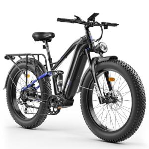 FREESKY 48V 1800W Full Suspension Electric Mountain Bike