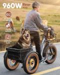 PUCKIPUPPY 960W Electric Tricycle for Adults