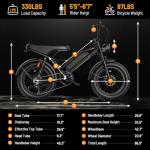 Jasion YR20 2000W Electric Fat Tire Bike