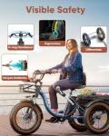 PUCKIPUPPY 960W Electric Tricycle for Adults