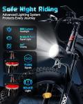 FREESKY 48V 1800W Full Suspension Electric Mountain Bike