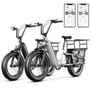 SISIGAD 1500W Electric Mountain Bike with 20x4 Tires
