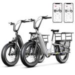 SISIGAD 1500W Electric Mountain Bike with 20x4 Tires