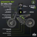 Greenworks 80V All-Terrain Fat Tire Electric Bike