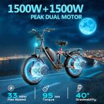 eAhora Terra/Luna 3000W Dual Motor Electric Bike