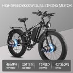 Peak 6000W Fat Tire Electric Mountain Bike