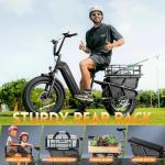 SISIGAD 1500W Electric Mountain Bike with 20x4 Tires