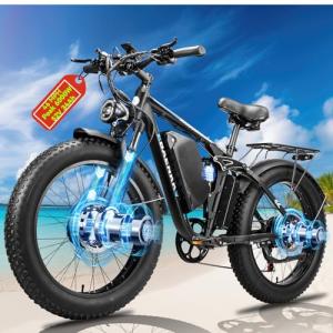 6000W Dual Motor 46MPH Fat Tire eBike