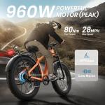 PUCKIPUPPY 960W Fat Tire Electric Bike for Adults