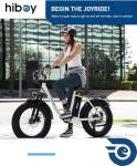 Hiboy 20" Electric Bike - 25 MPH, 960W Motor