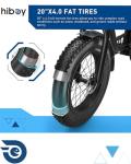 Hiboy 20" Electric Bike - 25 MPH, 960W Motor
