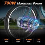 MOPHOTO Electric Trike: 7 Speeds, 350W, 3 Wheels