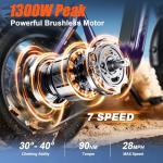 HOVSCO 1500W Folding Electric Bike for Adults