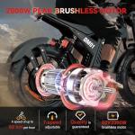 2000W Electric Fat Tire Bike, 40MPH Speed