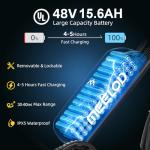 Folding Electric Bike with 750W Motor and 40-Mile Range