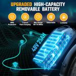 TST 1500W Electric Fat Tire Bike, 100 Miles