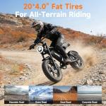 GLOBALKEEP 750W Fat Tire Electric Bike for Adults