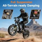 GLOBALKEEP 750W Fat Tire Electric Bike for Adults