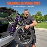 HOVSCO 1500W Folding Electric Bike for Adults