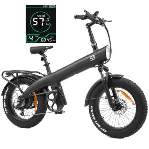HX Adult Electric Bike with Cargo Rack & Fat Tires