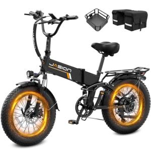Jasion Hunter Pro Foldable Electric Bike, 30 MPH