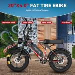EGGKING C200 Fat Tire eBike: 1500W Power, 100 Mile Range